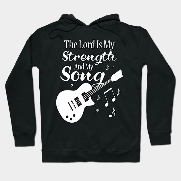 Christian Music Guitar  Church Band Love God Hoodie by CarleyMichaels